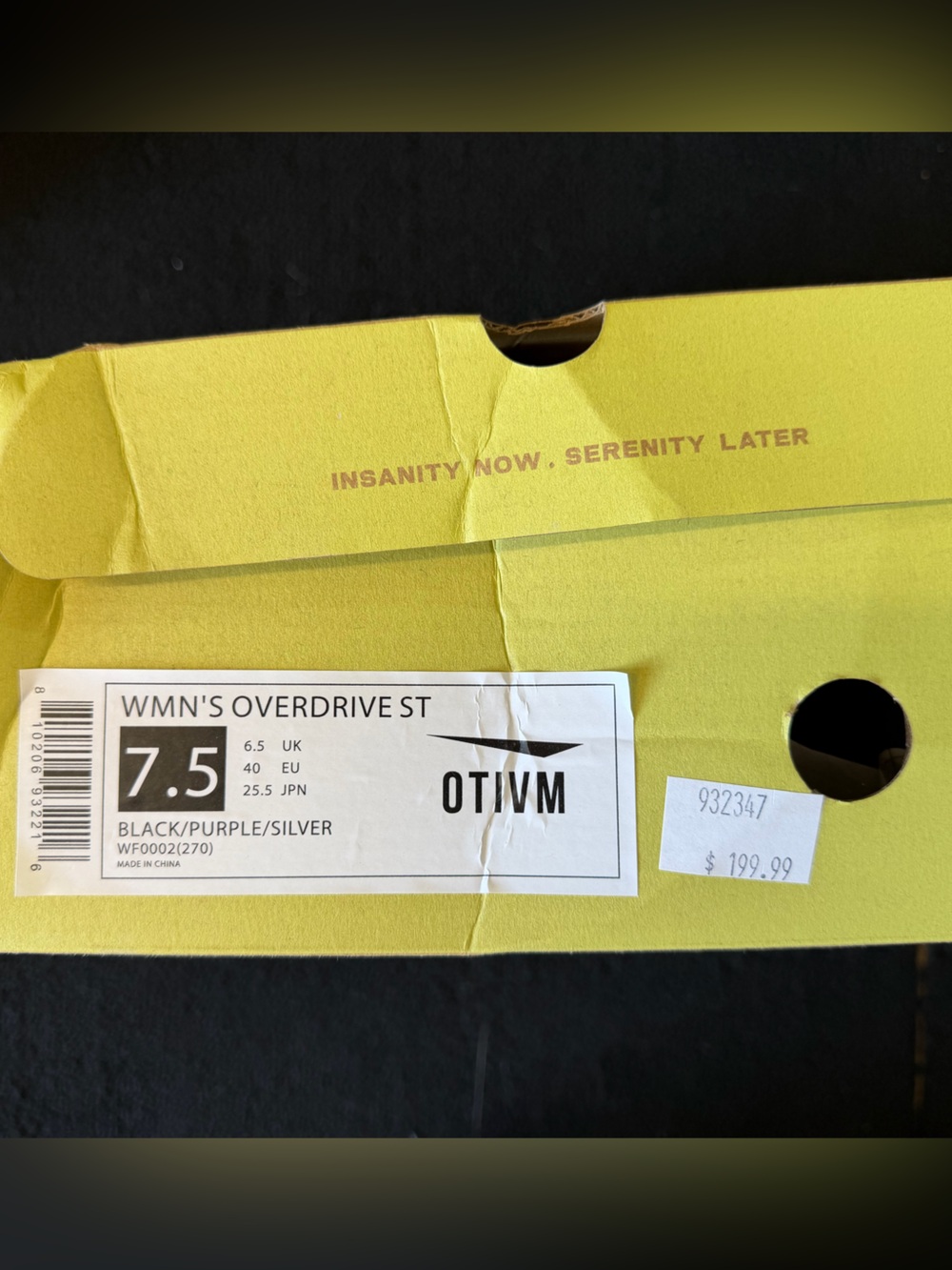 Women’s OTIVM Overdrive ST in black/purple/silver - Picture 8 of 11